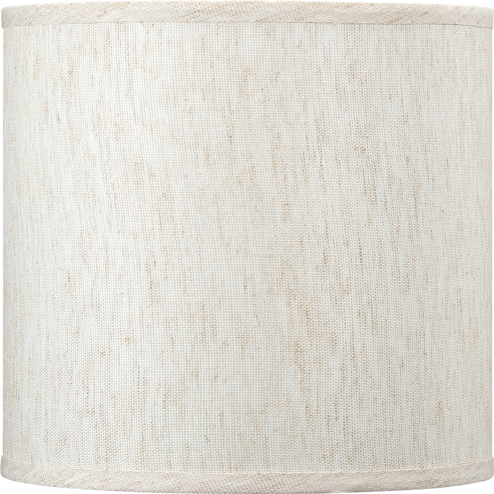 0020-40; Ecru Linen Drum Shade; 10"W"x10"H - QuantaLight