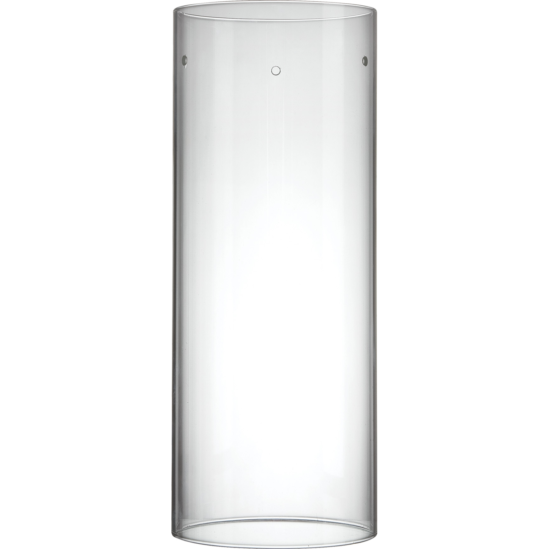 GS-307, Clear Glass Cylinder Shade, 8"H x 3"D - QuantaLight